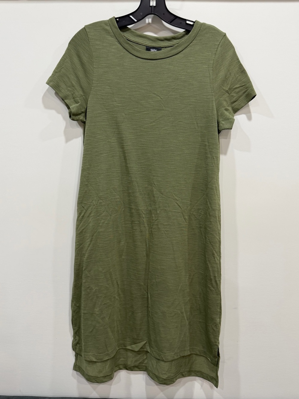 Mossimo Supply Co. Olive Green Short Sleeve T-Shirt Dress